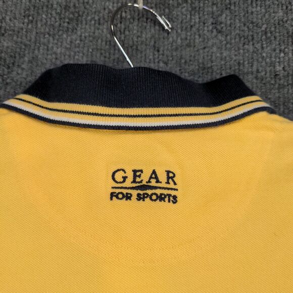 NCAA Men's 2000 Final Four Indianapolis Polo Shirt Yellow Medium Vintage Logo - Picture 8 of 15